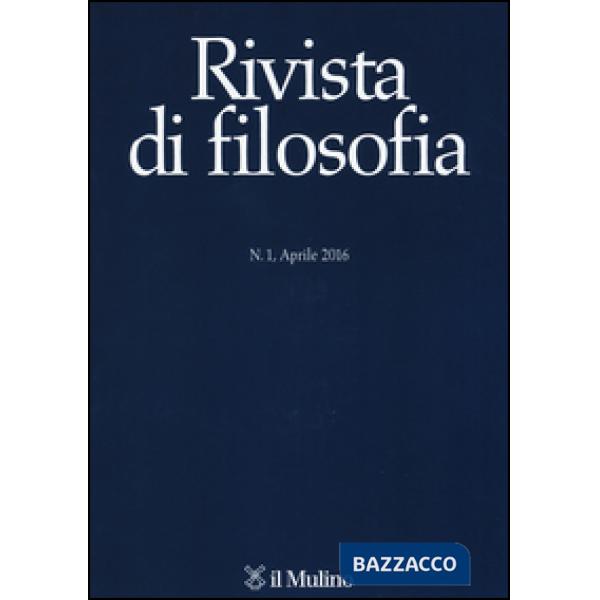 Rivista di filosofia (2016). Vol. 1