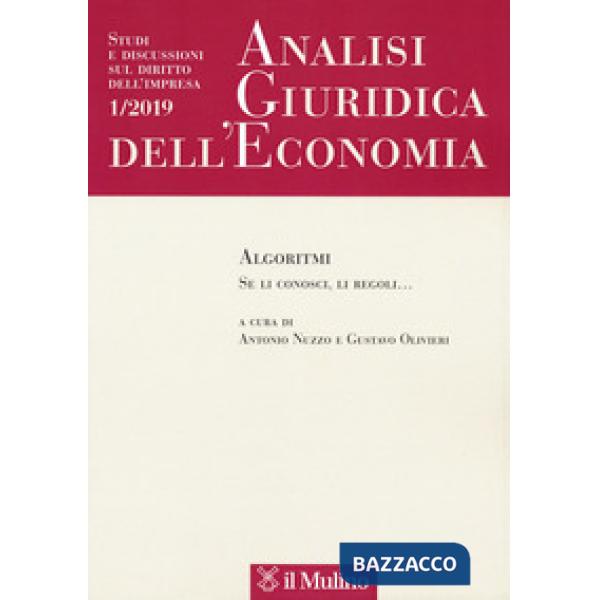 Analisi giuridica dell'economia (2019). Vol. 1
