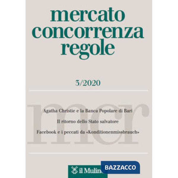 Mercato concorrenza regole (2020). Vol. 3