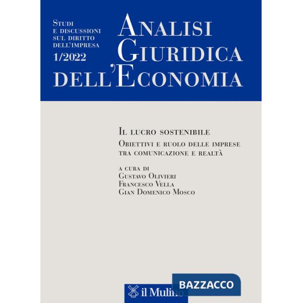 Analisi giuridica dell'economia (2022). Vol. 1