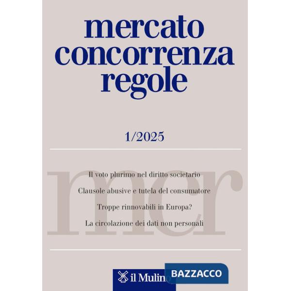 Mercato concorrenza regole (2025). Vol. 1