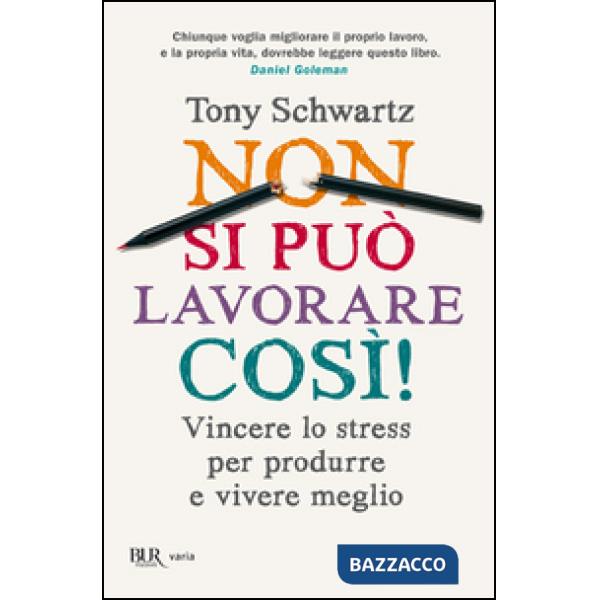 Non si può lavorare così! Vincere lo stress per produrre e vivere meglio