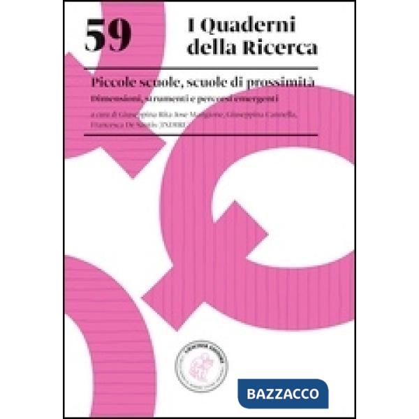QUADERNO RICER 59 MANGIONE PICCOLE SCUOLE PROSSIMITA'