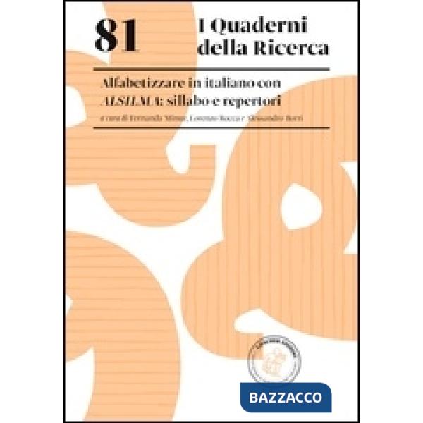 ALFABETIZZARE IN ITALIANO CON ALSILMA: SILLABO E REPERTORI