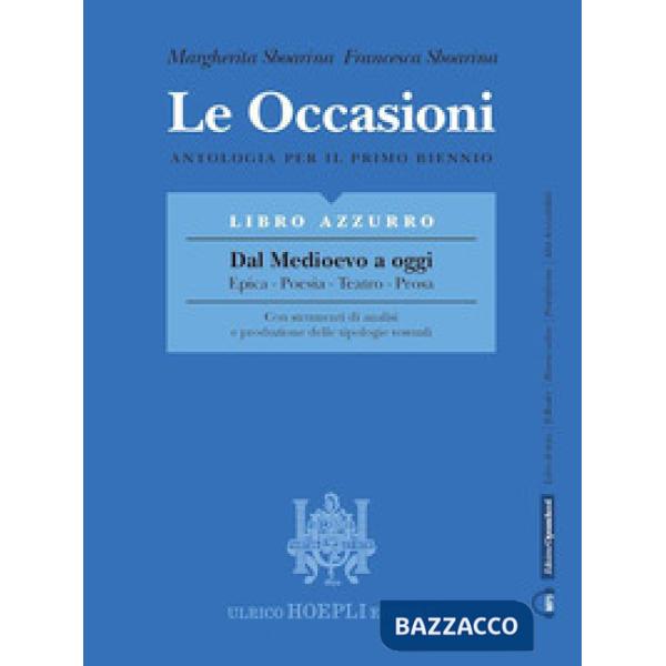 OCCASIONI - LIBRO AZZURRO - DAL MEDIOEVO A OGGI - EPICAPOESIATEATROPRO