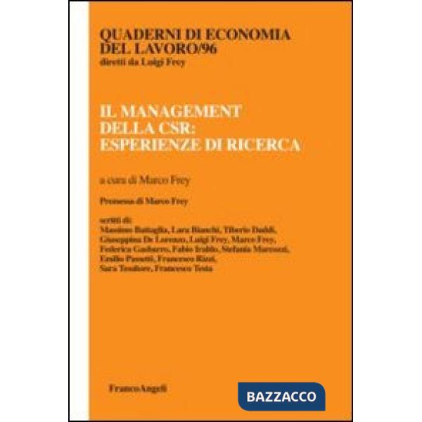 Management della CSR: esperienze di ricerca (Il)
