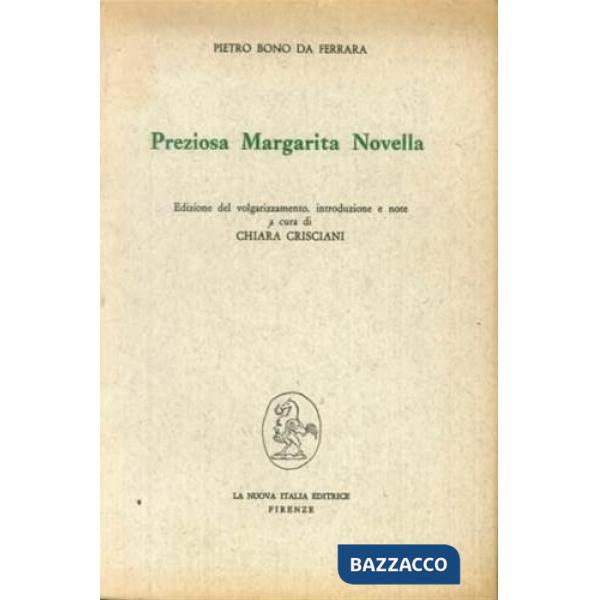 Preziosa Margarita. Ediz. del volgarizzamento