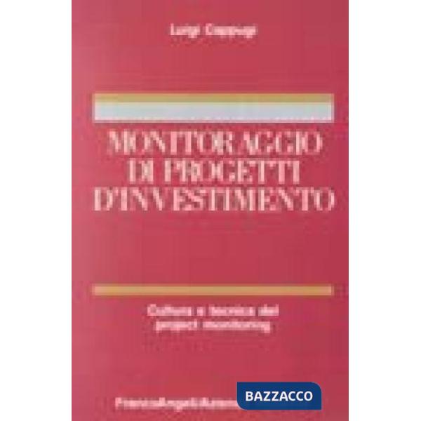 Monitoraggio di progetti d'investimento. Cultura e tecnica del project monitorin