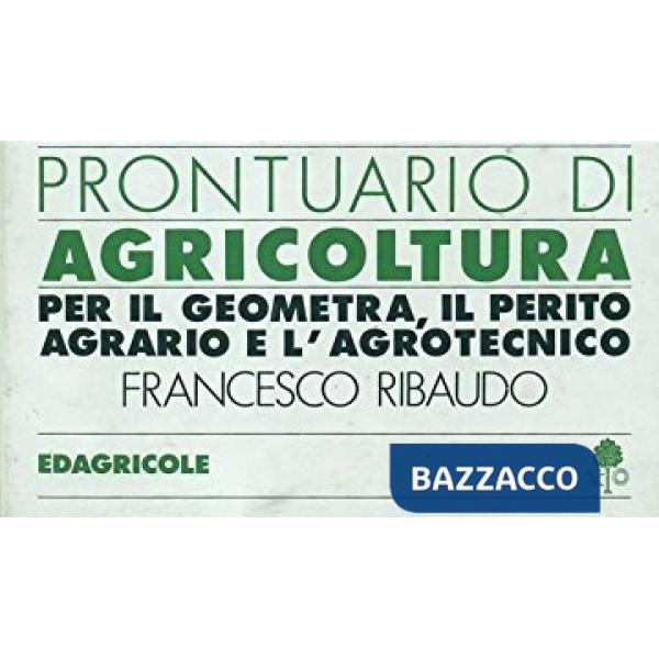 PRONTUARIO DI AGRICOLTURA