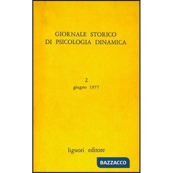 Giornale storico di psicologia dinamica. Vol. 1