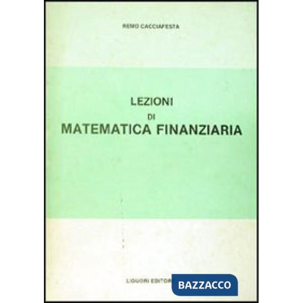 Lezioni di matematica finanziaria