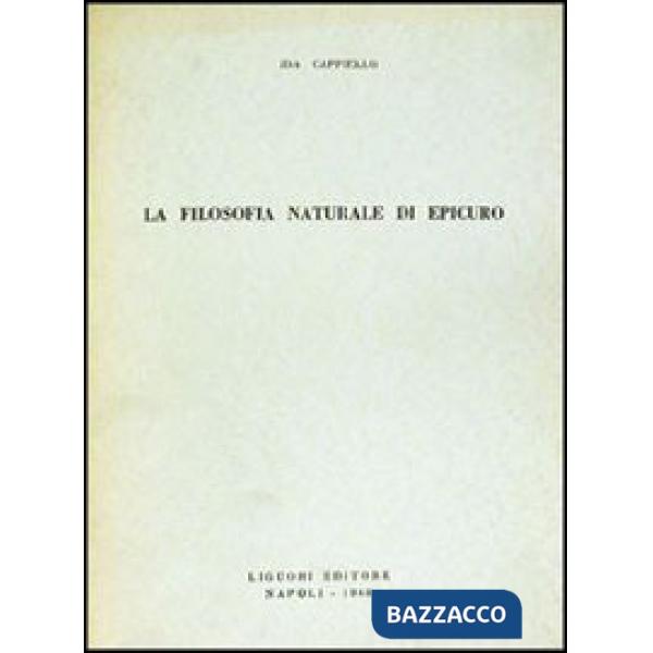 Filosofia naturale di Epicuro (La)