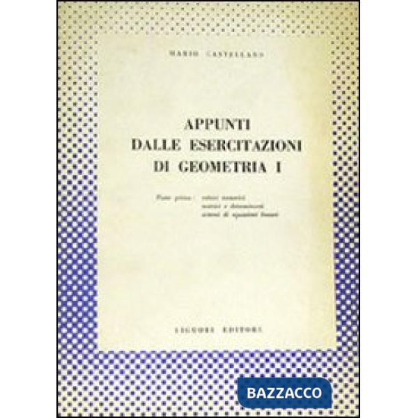 Appunti dalle esercitazioni di geometria 1