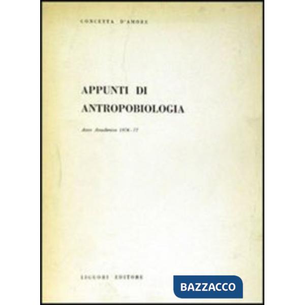 Appunti di antropobiologia