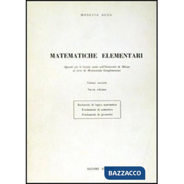 Matematiche elementari. Vol. 2