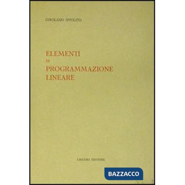 Elementi di programmazione lineare