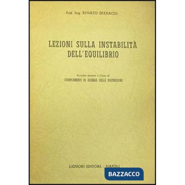 Lezioni sulla instabilità dell'equilibrio