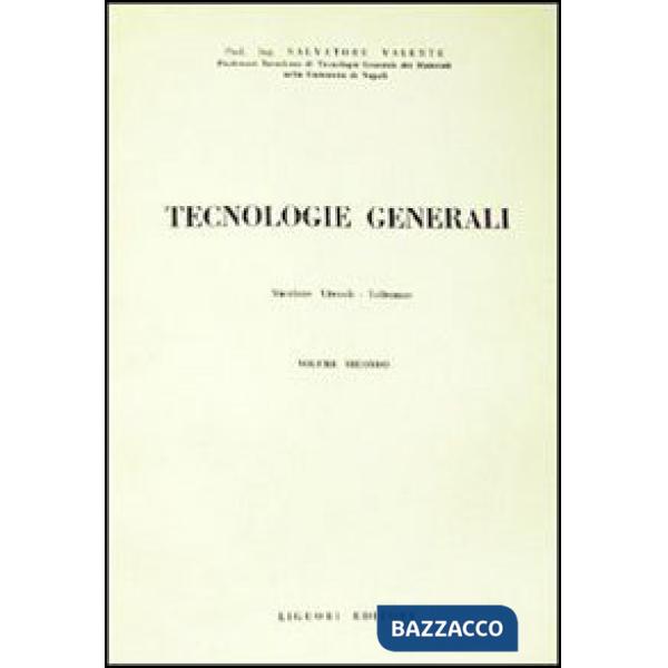 Tecnologie generali. Vol. 2