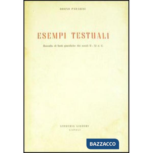 Esempi testuali (raccolta di fonti giuridiche dei secoli II-XI d. C.)