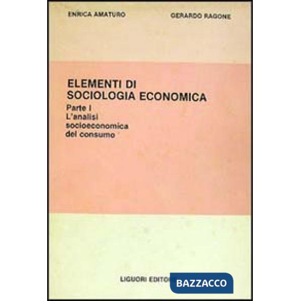 Elementi di sociologia economica. Vol. 1