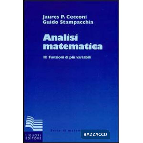 Analisi matematica. Vol. 2: Funzioni di più variabili