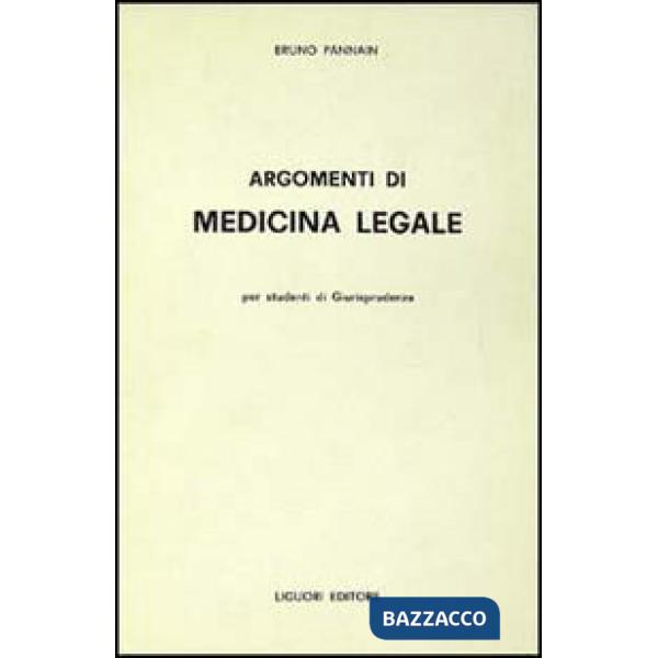 Argomenti di medicina legale