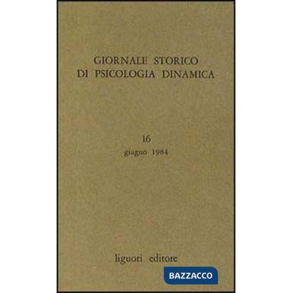 Giornale storico di psicologia dinamica. Vol. 8