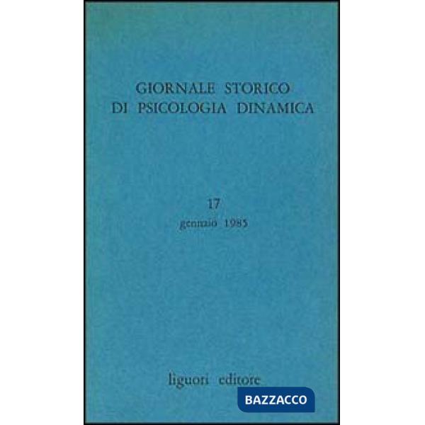 Giornale storico di psicologia dinamica. Vol. 9