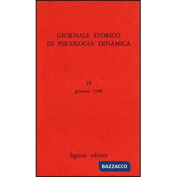 Giornale storico di psicologia dinamica. Vol. 19