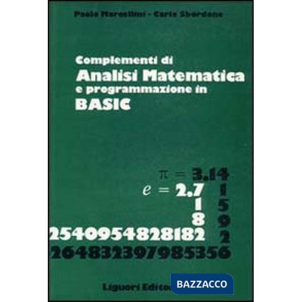 Complementi di analisi matematica e programmazione in Basic