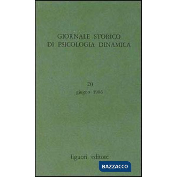 Giornale storico di psicologia dinamica. Vol. 20