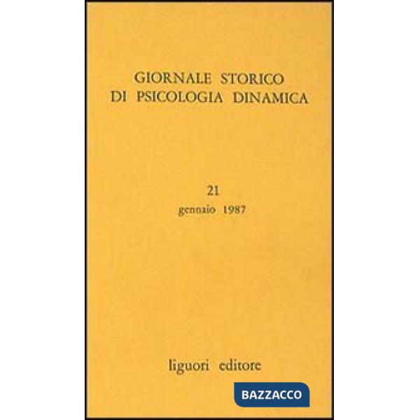 Giornale storico di psicologia dinamica. Vol. 21