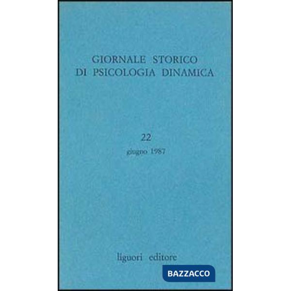 Giornale storico di psicologia dinamica. Vol. 22