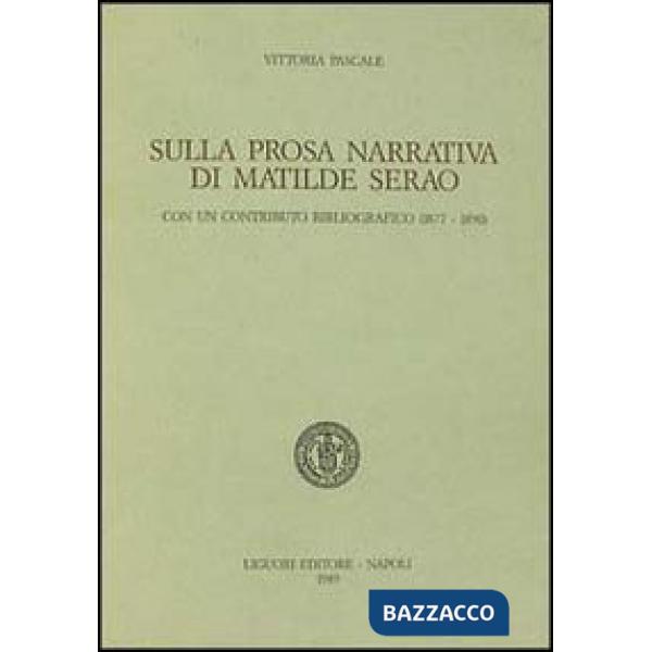 Sulla prosa narrativa di Matilde Serao