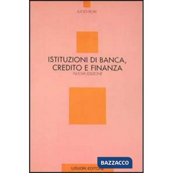 Istituzioni di banca, credito e finanza
