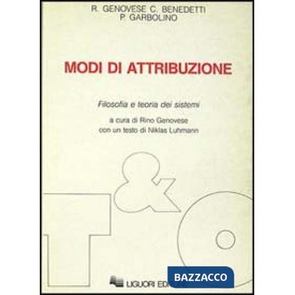 Modi di attribuzione. Filosofia e teoria dei sistemi