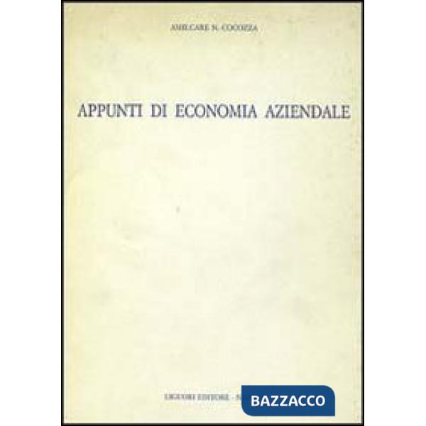 Appunti di economia aziendale
