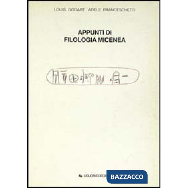 Appunti di Filologia micenea