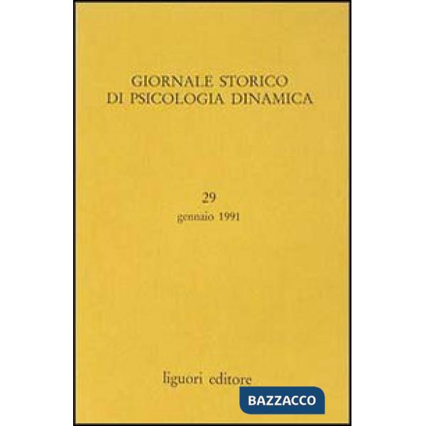 Giornale storico di psicologia dinamica. Vol. 29