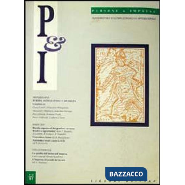Persone & imprese. Quadrimestrale di cultura economica ed imprenditoriale (1991) (1-3)