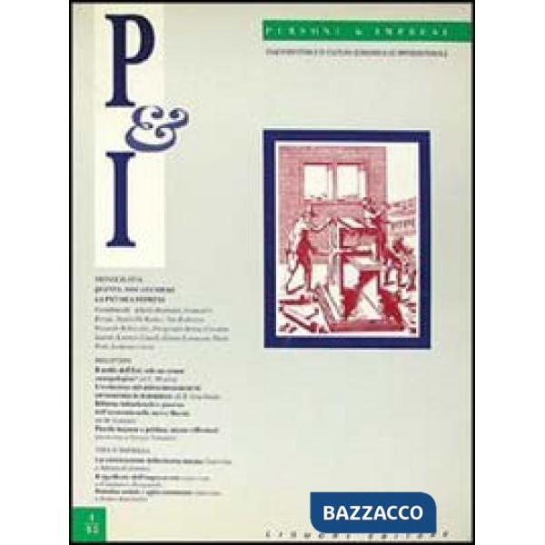 Persone & imprese. Quadrimestrale di cultura economica ed imprenditoriale (1993). Vol. 1