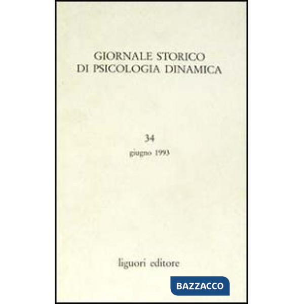 Giornale storico di psicologia dinamica. Vol. 34