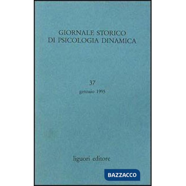 Giornale storico di psicologia dinamica. Vol. 37