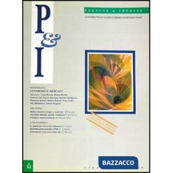 Persone & imprese. Quadrimestrale di cultura economica ed imprenditoriale (1995). Vol. 2