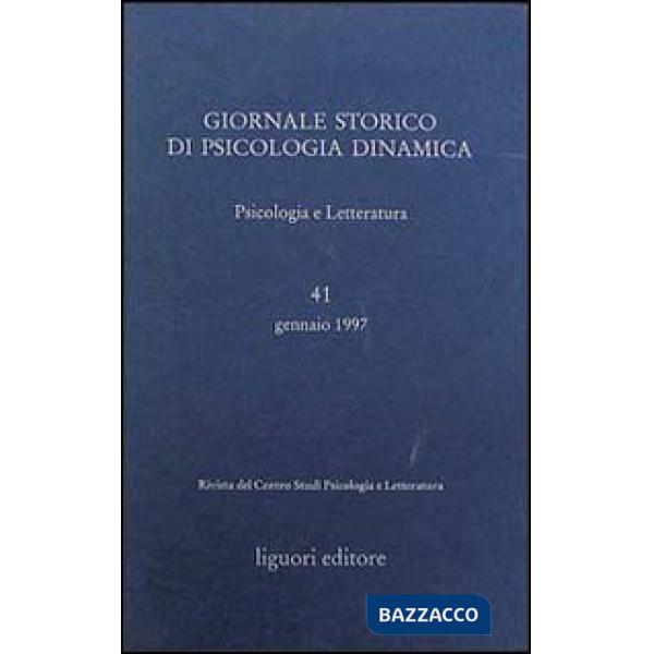 Giornale storico di psicologia dinamica. Vol. 41