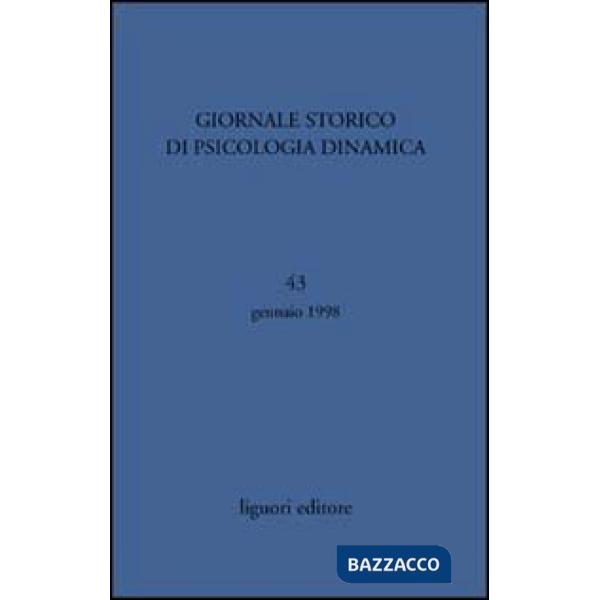 Giornale storico di psicologia dinamica. Vol. 43