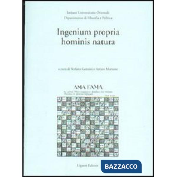 Ingenium propria hominis natura