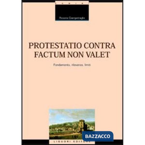 Protestatio contra factum non valet. Fondamento, rilevanza, limiti