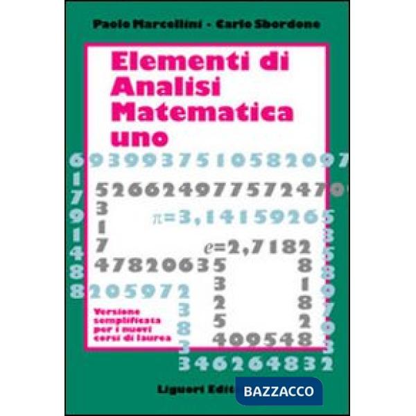 Elementi di analisi matematica 1. Versione semplificata per i nuovi corsi di laurea
