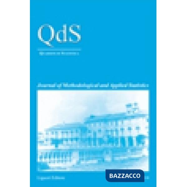Quaderni di statistica. Ediz. inglese